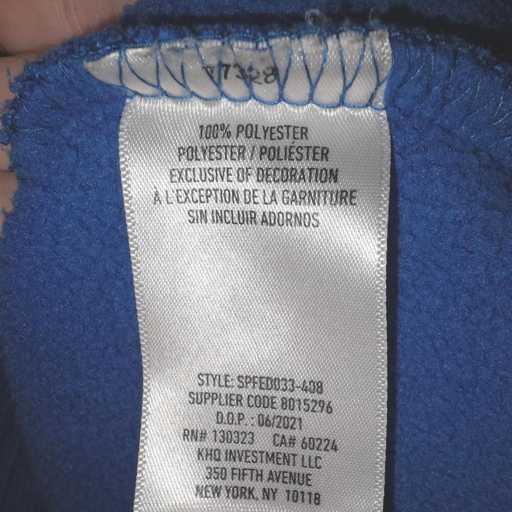 Spyder Pullover Sweatshirt Quarter Zip Athletic Pullover Top Blue Black S - Picture 4 of 6